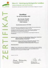 Gäa Mitgliedschaftsbestätigung